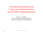 High precision astrometry as a tool for Fundamental