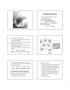 Chemical Reactions