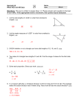 Geometry B Name______________________ PRACTICE Unit 4B