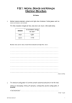 F321: Atoms, Bonds and Groups Electron Structure