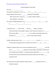 Cell Respiration video notes - Liberty Union High School District