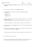 Passive Transport Worksheet Name Biology Date Family ___ 1