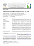 Geographical assemblages of European raptors and owls