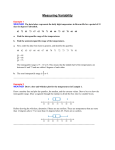 Measuring Variability