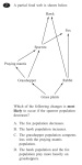 A partial food web is shown below. Hawk Fox Sparrow Praying