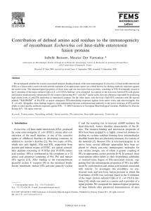 Contribution of defined amino acid residues to the immunogenicity