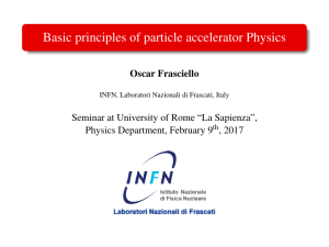 Basic principles of particle accelerator Physics