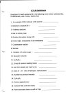 6.3 Life Substances Directions: For each sentence fill in the