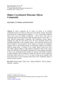 Higher-Coordinated Molecular Silicon Compounds