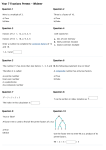 Year 7 Fractions Pretest