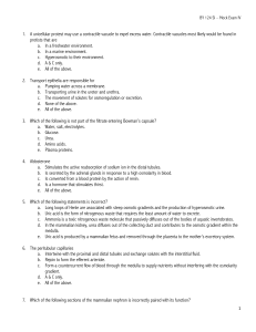 1. A unicellular protest may use a contractile vacuole to expel