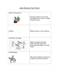 Latin America Key Terms