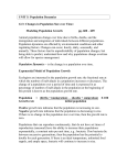 Changes in Population Size