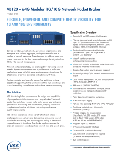 VB120 – 64G Modular 1G/10G Network Packet