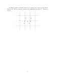 An infinite number of identical resistors are connected in a square