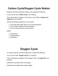 Directions for Carbon and Oxygen Cycles Station