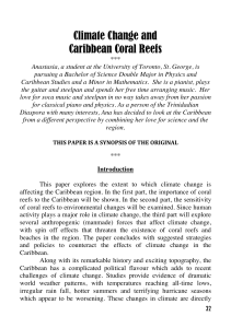 Climate Change and Caribbean Coral Reefs