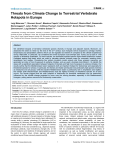 Threats from Climate Change to Terrestrial Vertebrate