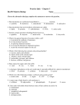 Practice Quiz – Chapter 3 Bio150 Modern Biology