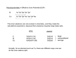 Pseudopotentials ≡ Effective Core Potential (ECP) Si 1s2 2s2 2p6