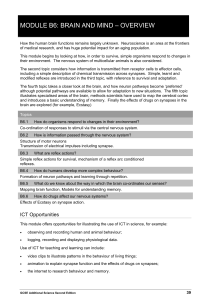 module b6: brain and mind – overview