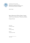 space-efficient data structures for collections of textual data