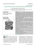 quercetin nanoparticles: preparation and characterization