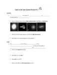 Earth in the Solar System - San Diego Unified School District