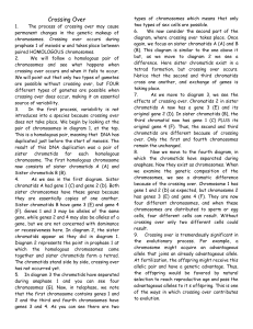 Crossing Over - Biology D118