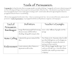 Tools of Persuasion