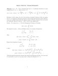 Taylor`s Theorem - Integral Remainder