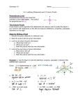 2.5 Justifying Statements and 2-Column Proofs