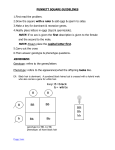 punnett square guidelines