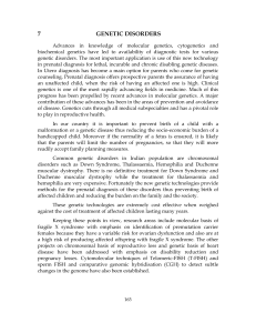 11 Chapter 7 Genetic Disorders