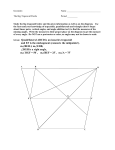 Given: Quadrilateral ABCD is an isosceles trapezoid and EF is the