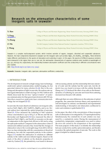 Research on the attenuation characteristics of some inorganic salts