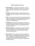 Plate Tectonic Terms