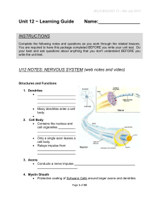 Unit 12 ~ Learning Guide Name