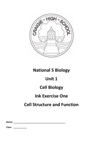 Cell Structure and Function