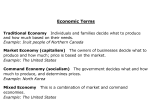 Economic Terms - Fort Bend ISD