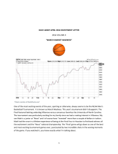 April 2016 Investment Letter - "MARCH MARKET