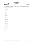 Genetics Vocabulary Worksheet