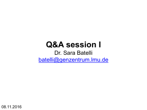 Lecture 3 – Membrane potential