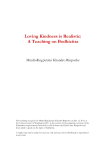 Loving Kindness is Realistic: A Teaching on Bodhicitta