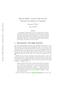 Beyond Spikes: Neural Codes and the Chemical Vocabulary of