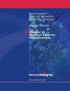 Interceptor™ Optical Network Security System Design Guide