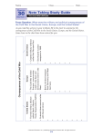 Note Taking Study Guide - Social 10 Regents Overview