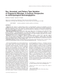 Sex, Ancestral, and Pattern Type Variation of