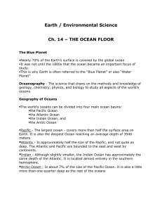 THE OCEAN FLOOR