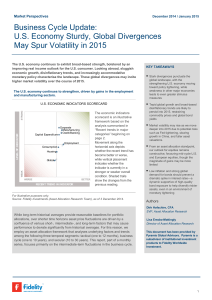 Business Cycle Update: US Economy Sturdy, Global